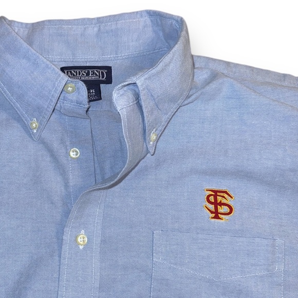 Florida State University FSU Seminoles Oxford Button Down - 17 1/2 - 35‎ Regular - Picture 2 of 7